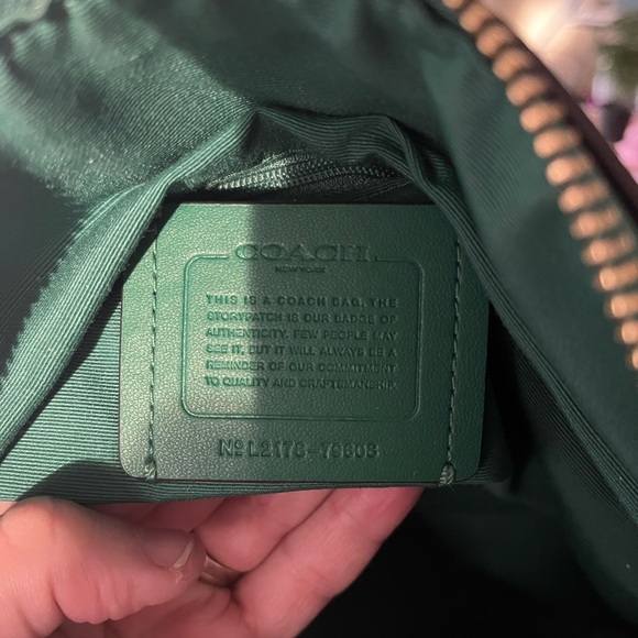 Coach Green Leather Tote - Picture 6 of 6